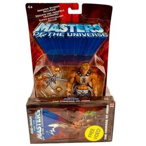 Mattel Masters Of The Universe Smash Blade He-Man Action Figure and VHS 57599